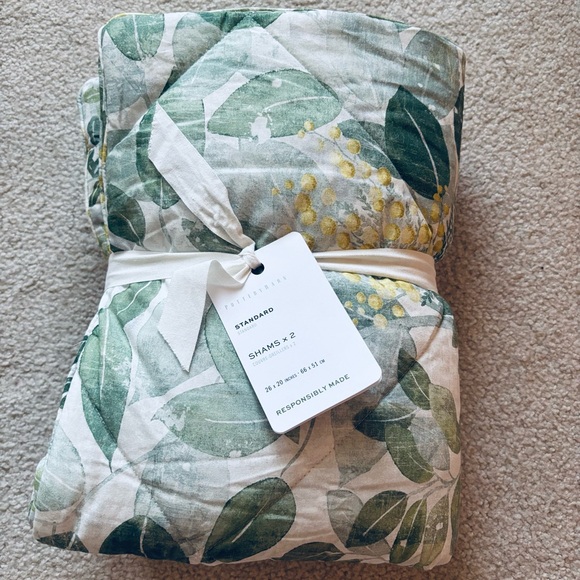 Pottery Barn Botanical Percale Comforter Sham Set - Picture 3 of 4
